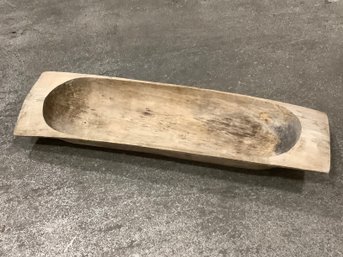 Large Vintage Wooden Dough Bowl