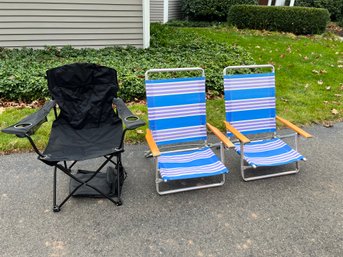 Lot Of 3 Folding Chairs