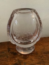 Kosta Boda Etched Glass Bird Vase