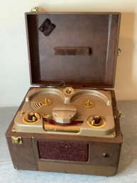 Revere Reel To Reel Tape Recorder In Case