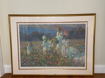 Don Hatfield, Parasols And Wildflowers, Pencil Signed Limited Edition Lithograph