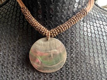 Mia Sophia Abalone Pendant Necklace