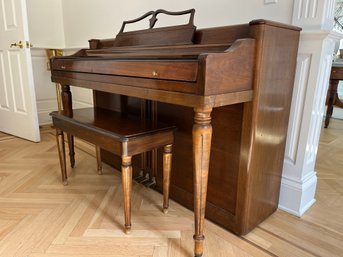A Vintage Wurlitzer Spinet Piano And Bench*