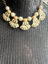 Coldwater Creek Enamel Petal Festoon Necklace