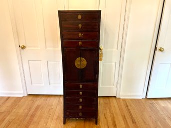 Asian Style Multi Drawer Free Standing Jewelry Cabinet