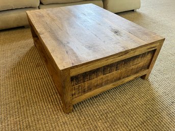 A Rough Hewn Mango Wood Coffee Table - 3 Of 3