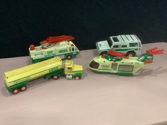 Vintage Hess Trucks Lot Of 4
