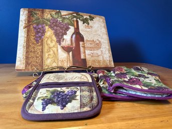 4 New Morgan Home Wine Foam Placemats Plus...
