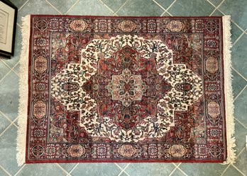 Alexandria Morocco Ivory Egyptian Cotton Carpet  3'10' X 5'8'