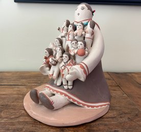 Carol Pecos Pottery Storyteller, Signed