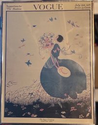 Vogue Advertising Cover - July 15, 1916,  'Suggestions  For The Hostess'
