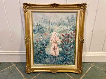 Impressionistic Oil On Canvas By Helen J. Messer (American, 20th Century), Signed