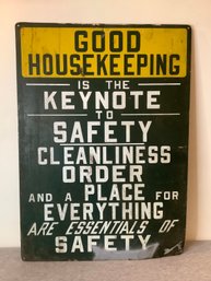 Good Housekeeping Metal Sign