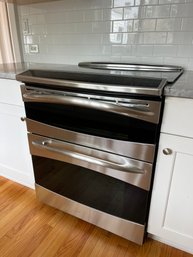 A GE Profile Slide In Electric Range - 5 Burner