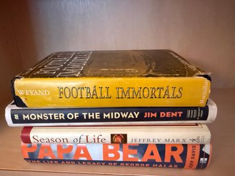 Football Memorabilia Of Vintage Hardcover Books