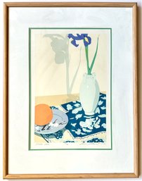 Anne Silber (1992 American) Limited Edition Seriograph Print 'Celadon Vase'