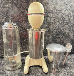 Hamilton Beach Drink Master, Diner Style Straw Holder & Coffee Container With Scoop & Lid