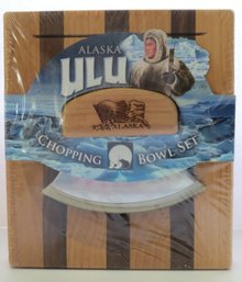 Alaska ULU Knife Chopping Bowl Set Premium Alaska Cutlery - Still Sealed - New Hard