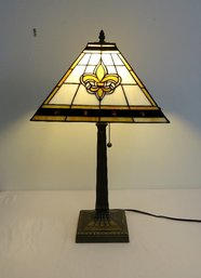 An Arts & Crafts Styled Stained Glass Table Lamp