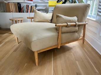 An Oversized Soft Leather Kershaw Chaise By Anthropology