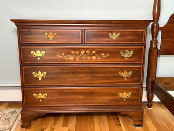 Vintage Hitchcock Furniture Hand Stenciled Five Drawer Dresser