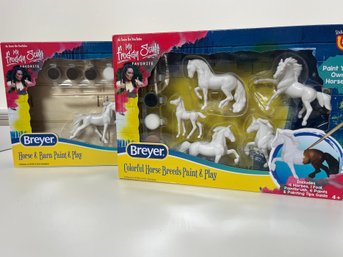 A Pair Of Horse And Barn Paint And Play Kits - New In Packaging - Plus Coloring Books