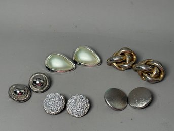 Vintage Clip On Earrings Including Bergere & Marino