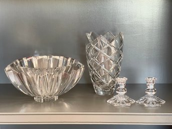 Vintage Orrefors Crystal 'Zodiac' Signed Bowl And More