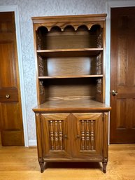 Vintage Kent Coffey 'El Chico' Fruitwood Hutch Bookcase Cabinet