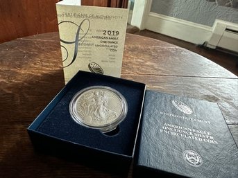 U S Mint American Eagle One Ounce Silver Uncirculated Coins 2019