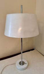 Mid Century Modern Chrome And Acrylic Table Lamp