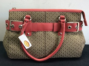 Talbots Red And Brown Purse #2