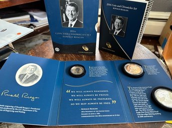 2016 U S Mint Ronald Reagan Coin And Chronicles Set - New In Package