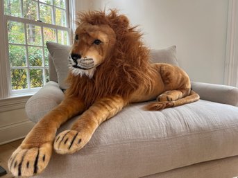 A Giant Melissa & Doug Stuffed Toy Lion