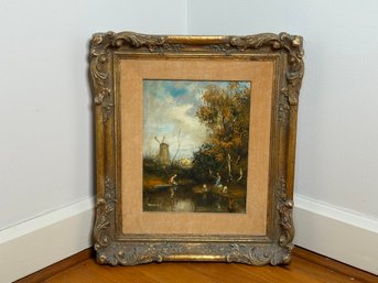 Vintage Van Ruiz Landscape Original Oil Painting
