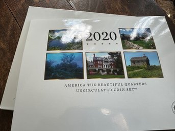 U S Mint  America The Beautiful 2020 Uncirculated Coin Set