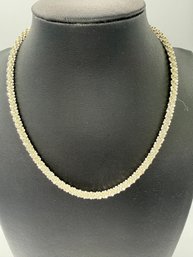 Sterling Silver 15' Margarita 'Ruffle' Chain Necklace