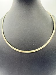 Sterling Silver 16' Omega Style Necklace