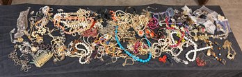 Huge Lot Of Vintage Costume Jewelry #1 - Estate As Found - As Is