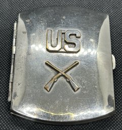 Antique Ca. 1915 World War 1 United States Army Infantry Cigarette Case