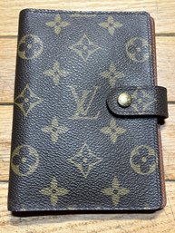 Luxury LOUIS VUITTON 'AGENDA PM' Bifold Monogram Day Planner Wallet