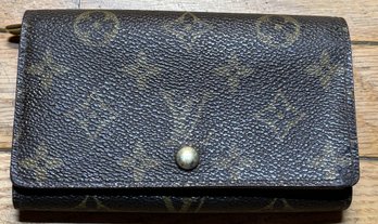 Vintage Luxury LOUIS VUITTON 'PORT-MONNAIE TRESOR' Monogram Leather Wallet