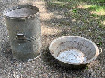 Metal Bin & Basin