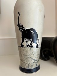 Kenyan  Hand Carved Soapstone Vessel