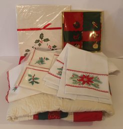 Assorted Holiday Linens