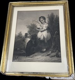 Who Speaks First? Engraving By Rice & Buttre