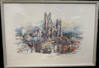 Framed Canterbury Cathedral Print By Eric Mason