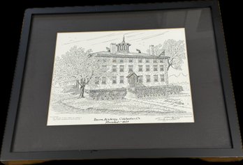 SIGNED 2003 Bacon Academy Colchester, CT Commemorative Print – Bud Gaudio