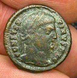 Ancient Roman Bronze CONSTANTINE THE GREAT 'Camp Gate' Coin- 1700 Years Old