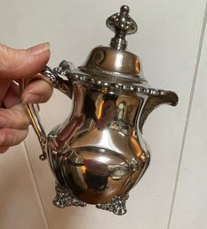 Lovely Lidded Silver Plate Vintage Jug - VICTOR SILVER CO.